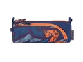 Federmäppchen "Blast Puzzle", blau - orange, Reißverschluss, PULSE