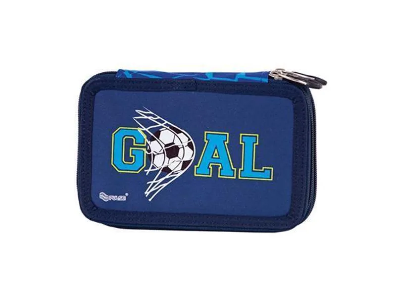 Hauptproduktbild Penál "Blue Goal", modrá, dvoupatrový, PULSE