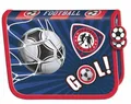 Federmäppchen "Fußball", 2 Fächer, mit Reißverschluss, UNIPAP