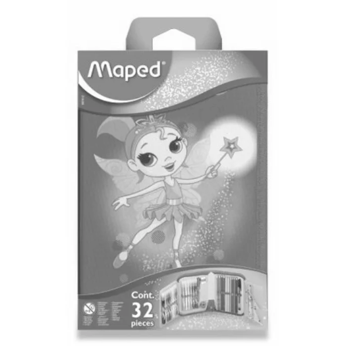 Hauptproduktbild Penál Maped Tatoo - 1patrový, vybavený, motiv Fairy