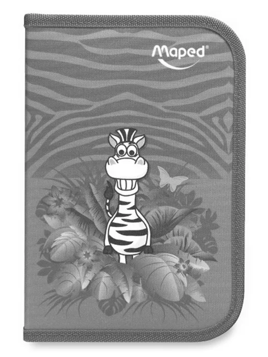 Hauptproduktbild Penál Maped Tatoo - 1patrový, vybavený, motiv Jungle