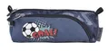 Federmäppchen "Score A Goal", grau-rosa, Reißverschluss, PULSE