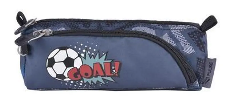 Hauptproduktbild Penál "Score A Goal", šedá-růžová, zip, PULSE