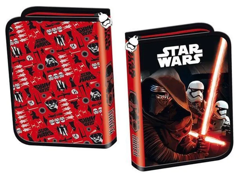 Hauptproduktbild Penál "Star Wars Episode7", 2 klopy, na zip, UNIPAP, červený