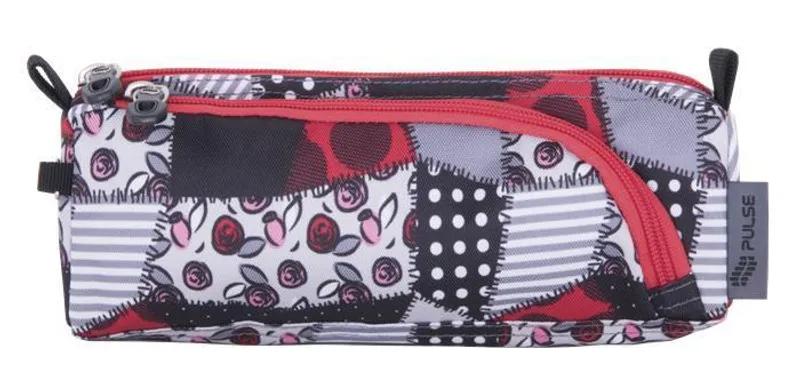 Hauptproduktbild Penál "Teens Red Patch", červená-šedá, PULSE