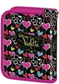 Federmäppchen "Violetta", 2 Fächer, Reißverschluss, UNIPAP, schwarz