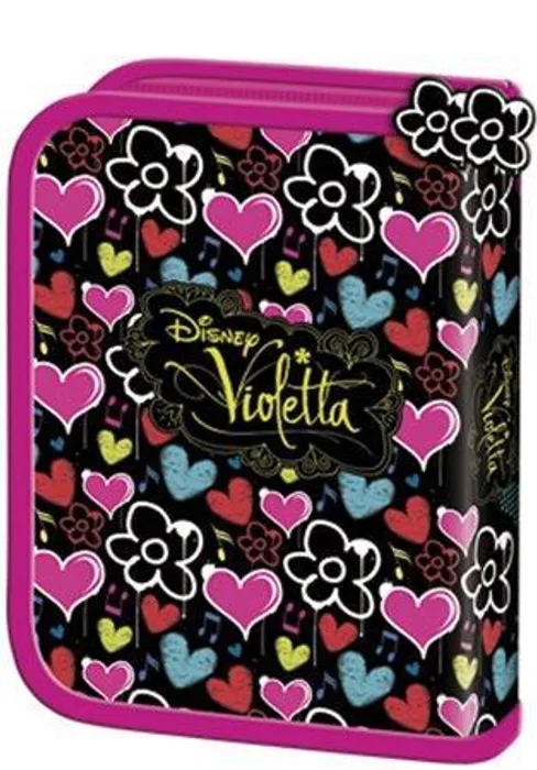 Hauptproduktbild Penál "Violetta", 2 klopy, na zip, UNIPAP, černý