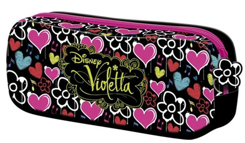 Hauptproduktbild Penál "Violetta", s přední kapsou, na zip, UNIPAP,černý