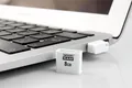 USB-Stick, 8 GB, USB 2.0, 20/5 MB/s, mini, GOODRAM „UPI2“, weiß