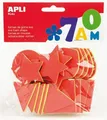 Puffy Schaumstoff, geometrische Formen, Farbmix, APLI „Eva Sheets“