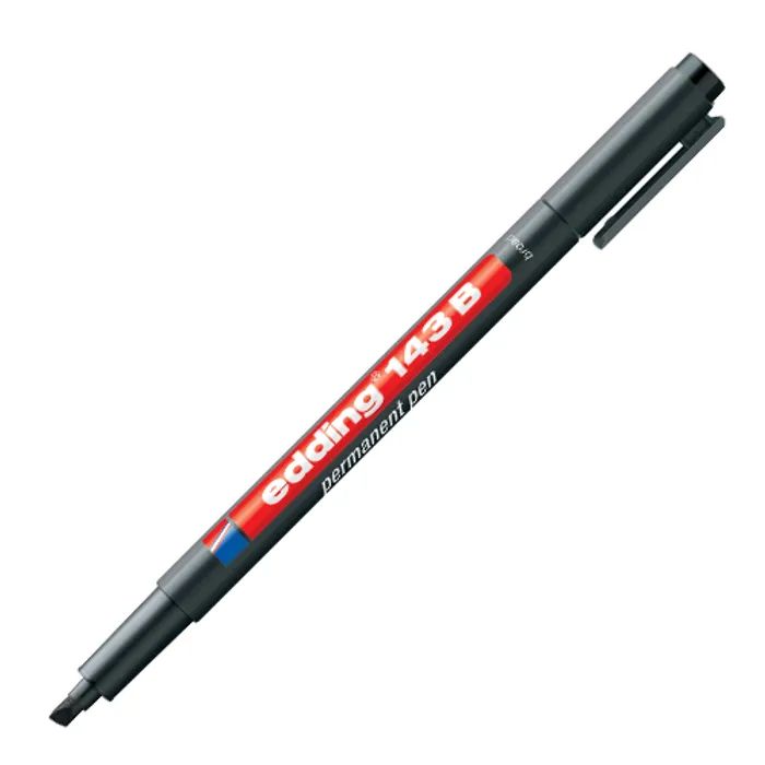 Hauptproduktbild Permanentní popisovač "143 B", černá, OHP, 1mm, EDDING