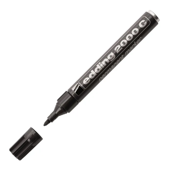 Hauptproduktbild Permanentní popisovač "2000", černý, 1,5-3mm, kuželový hrot, EDDING