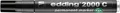 Permanentmarker „2000“, schwarz, 1,5-3 mm, konische Spitze, EDDING