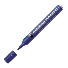Permanentmarker „2000“, blau, 1,5-3 mm, konische Spitze, EDDING