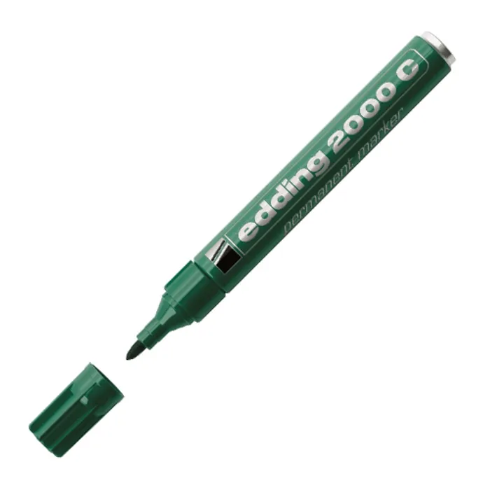 Hauptproduktbild Permanentní popisovač "2000", zelená, 1,5-3mm, kuželový hrot, EDDING