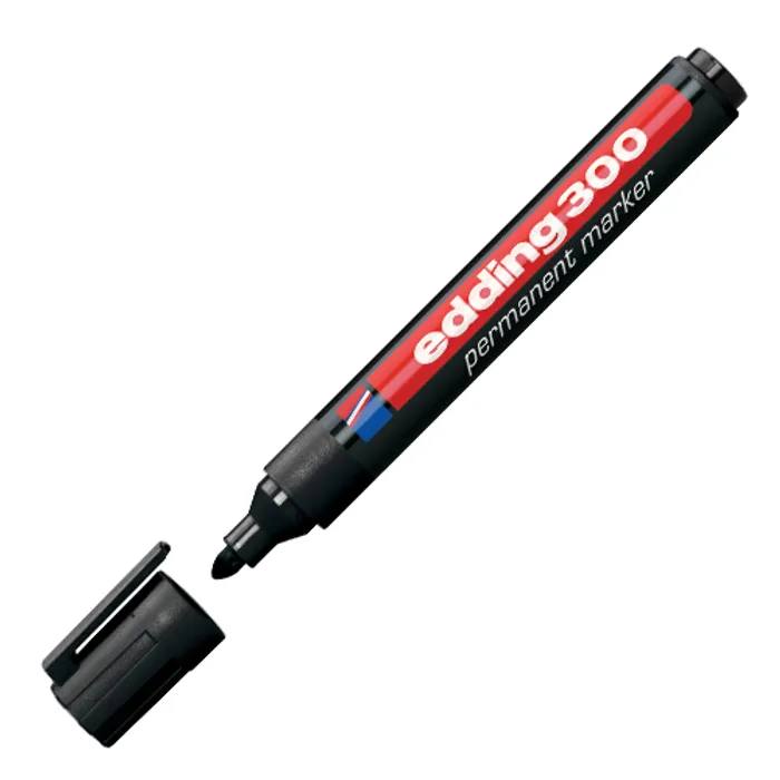 Hauptproduktbild Permanentní popisovač "300", černá, 1,5-3mm, kuželový hrot, EDDING