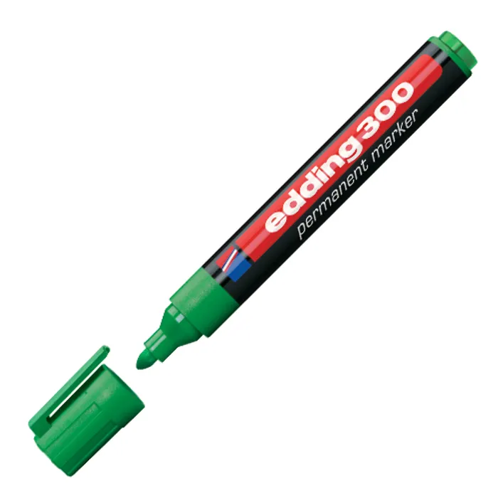 Hauptproduktbild Permanentní popisovač "300", zelená, 1,5-3mm, kuželový hrot, EDDING