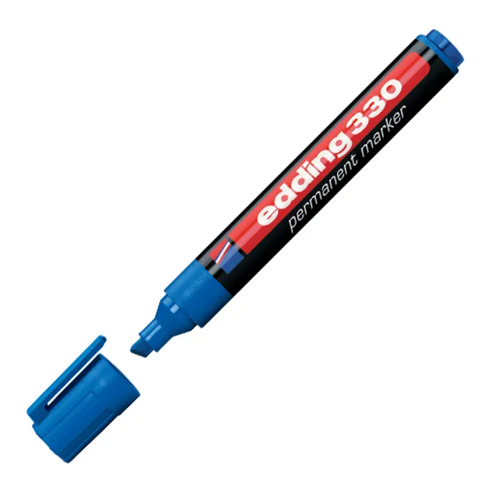 Hauptproduktbild Permanentní popisovač "ED 330", modrá, 1-5mm, klínový hrot, EDDING