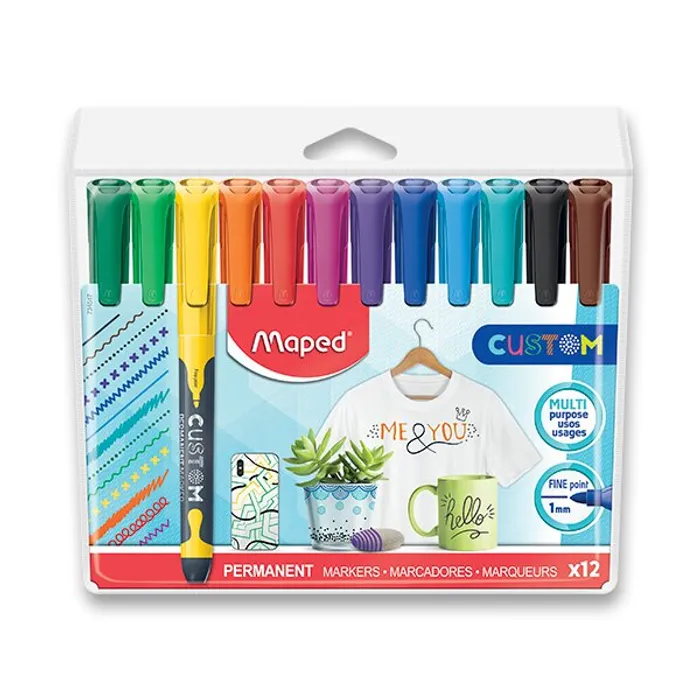 Hauptproduktbild Permanentní popisovač Maped Classic Custom sada 12 barev