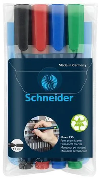 Hauptproduktbild Permanentní popisovač Schneider Maxx 130 sada 4 barev