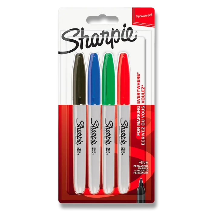 Hauptproduktbild Permanentní popisovač Sharpie Fine sada 4 ks