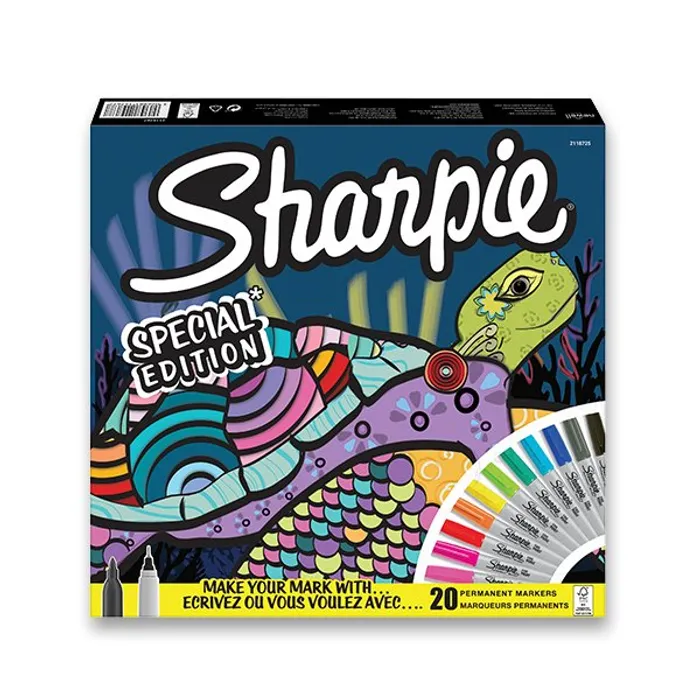 Hauptproduktbild Permanentní popisovač Sharpie Fine + Ultra Fine Tortoise sada 20 ks