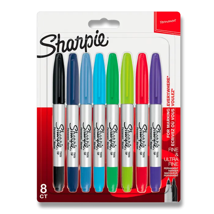 Hauptproduktbild Permanentní popisovač Sharpie Twin Tip sada 8 ks