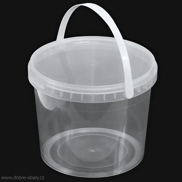 Hauptproduktbild Pevný plastový kbelík / vědro s víkem čiré 3500 ml