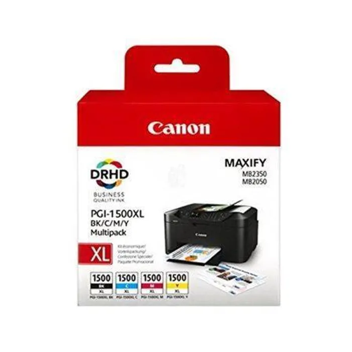 Hauptproduktbild PGI-1500XLKIT Inkjet cart. multipack pro Maxify MB2350 tiskárnu, CANON b+c+m+y, 34ml+3*12m