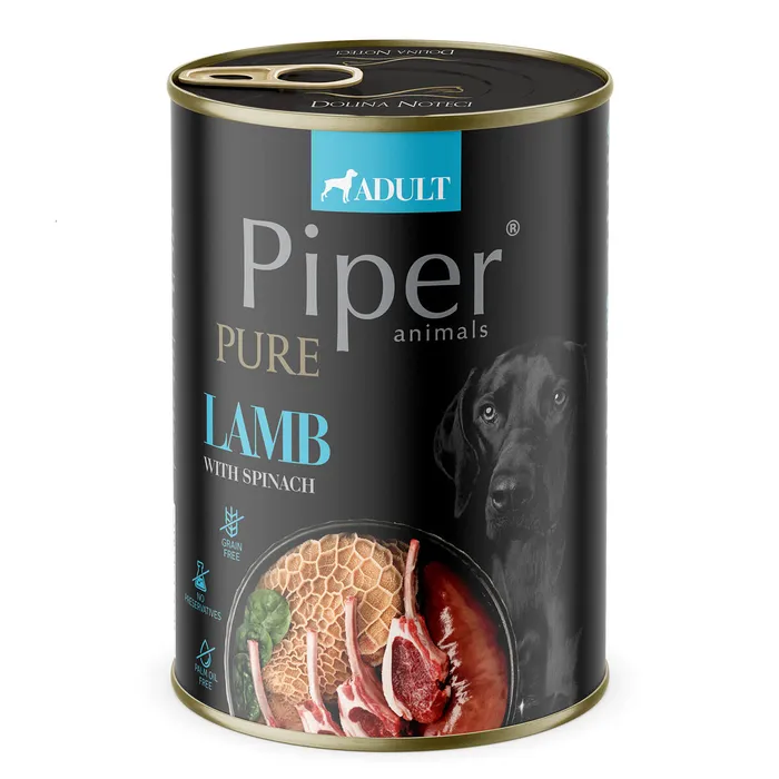 Hauptproduktbild PIPER PLATINUM PURE čisté jehněčí, konzerva pro psy 400 g