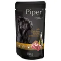 Weiteres Produktbild PIPER mit Hühnerherzen und braunem Reis, Beutel für Hunde 150 g