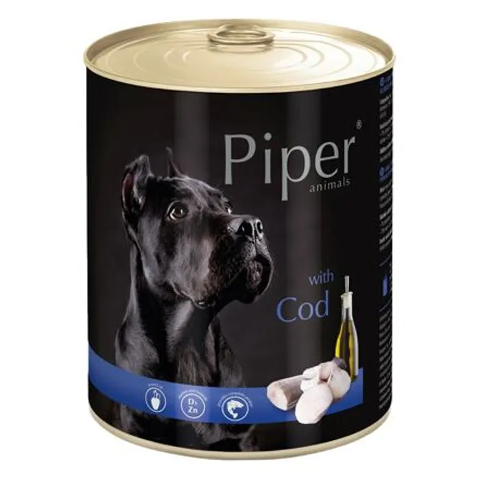 Hauptproduktbild PIPER s treskou, konzerva pro psy 800g