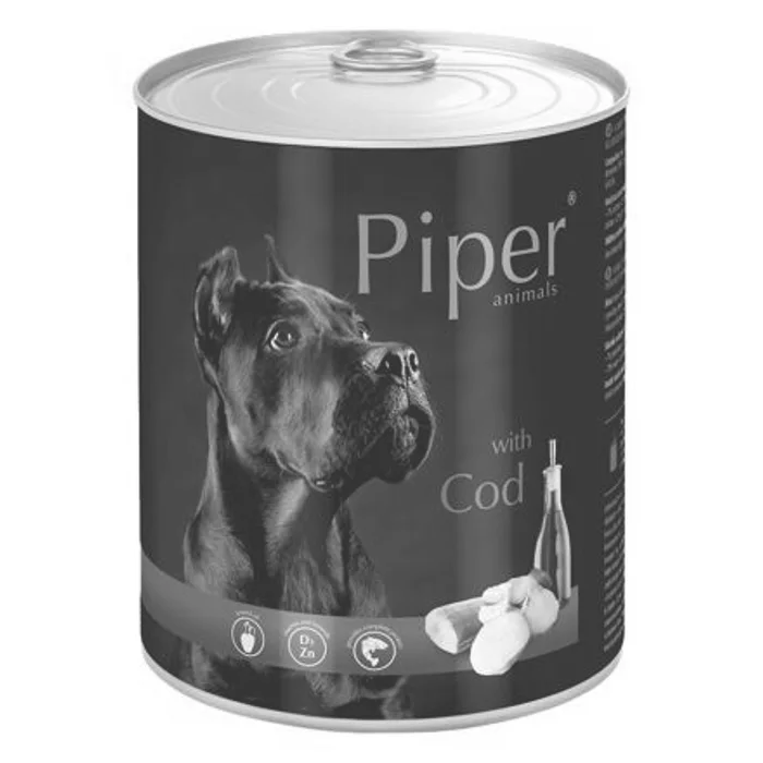 Hauptproduktbild PIPER s treskou, konzerva pro psy 800g