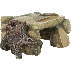 Sandsteinplattform mit einem Stamm von 25 cm
