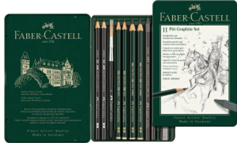 Hauptproduktbild Pitt Monochrome Graphite spec. sada, plech. krabička 11ks Faber Castell 112972