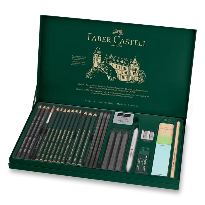 Hauptproduktbild Pitt Monochrome Graphite spec. sada, plech. krabička 26ks Faber Castell 112974