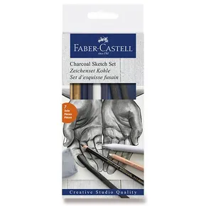 Faber-Castell Goldfaber Kohle-Skizzenkunst-Set, 7-teilig
