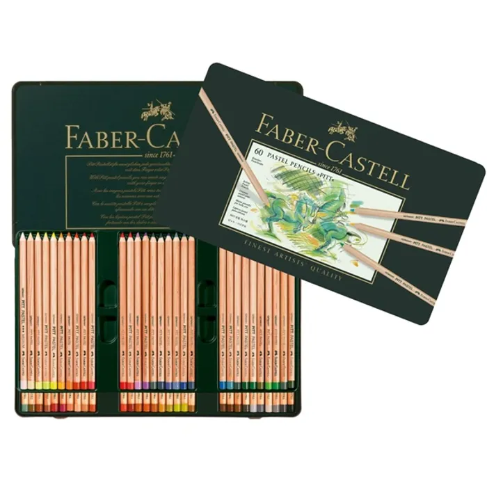 Hauptproduktbild Umělecké pastely Faber-Castell 112160 Pitt Pastel plechová krabička, 60 ks
