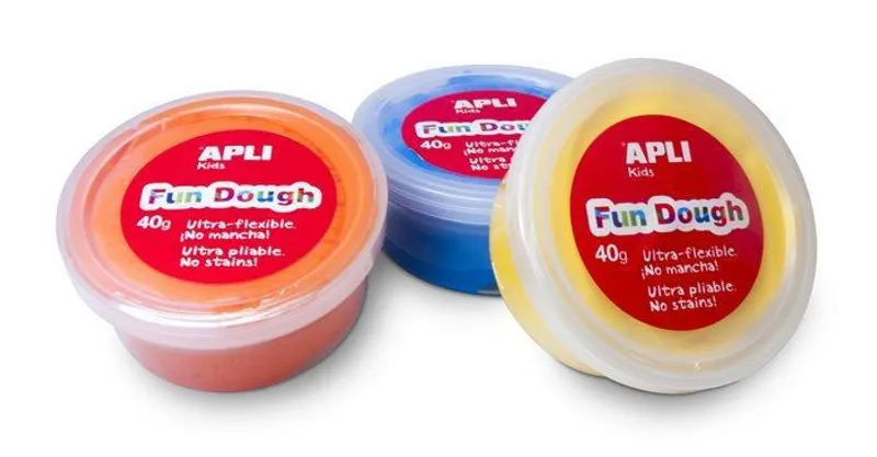 Hauptproduktbild Plastelína, 40 g, APLI, "Fun Dough", žlutá