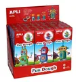 Plastilin, APLI, "Fun Dough", Display, laufende Roboter