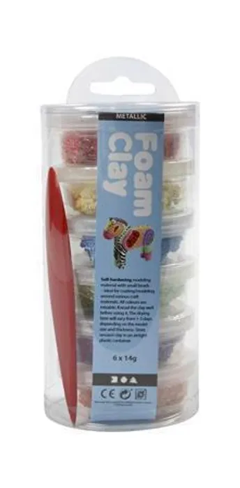 Hauptproduktbild Plastelína "Foam Clay", 6 barev, CREOTIME
