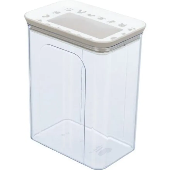 Hauptproduktbild Plastová dóza na krmivo / pamlsky, 2,2 l / 15x14x19cm, transparentní