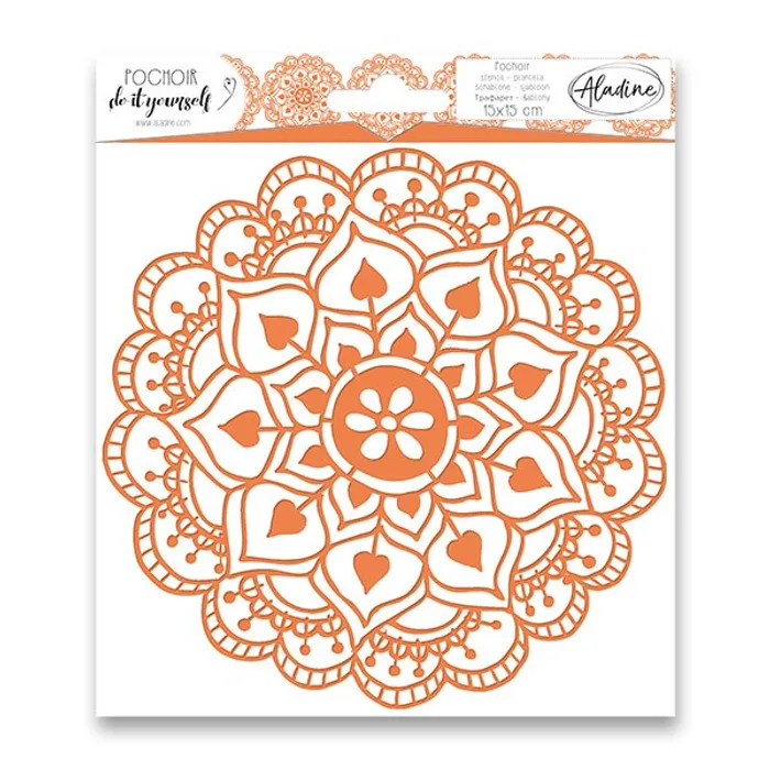 Hauptproduktbild Plastová šablona AladinE - Mandala 15 x 15 cm