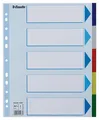 Esselte Kunststoff-Farbtrenner, A4 Maxi, Farbmix