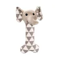 Canvas-Knochen mit Elefantenkopf, mit Sound, 24 cm, creme/grau, HipHop