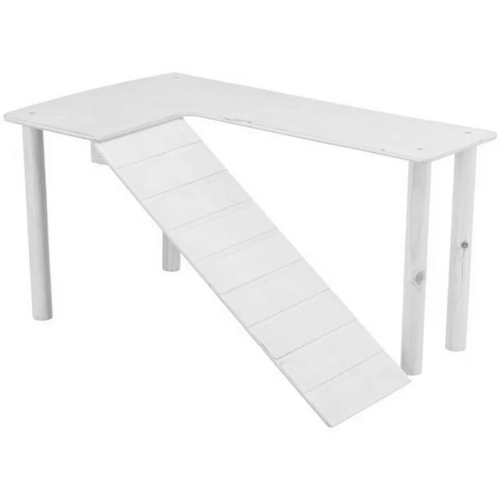 Hauptproduktbild Platforma s rampou pro myšky, křečky 47 x 25 x 30 cm, dřevo