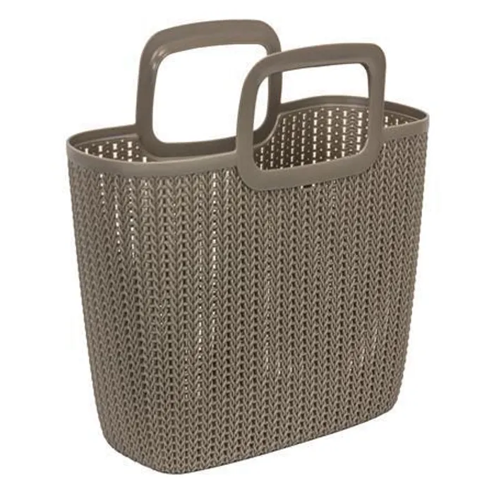 Hauptproduktbild Pletená taška Knit, hnědá, 25 l, plast, CURVER