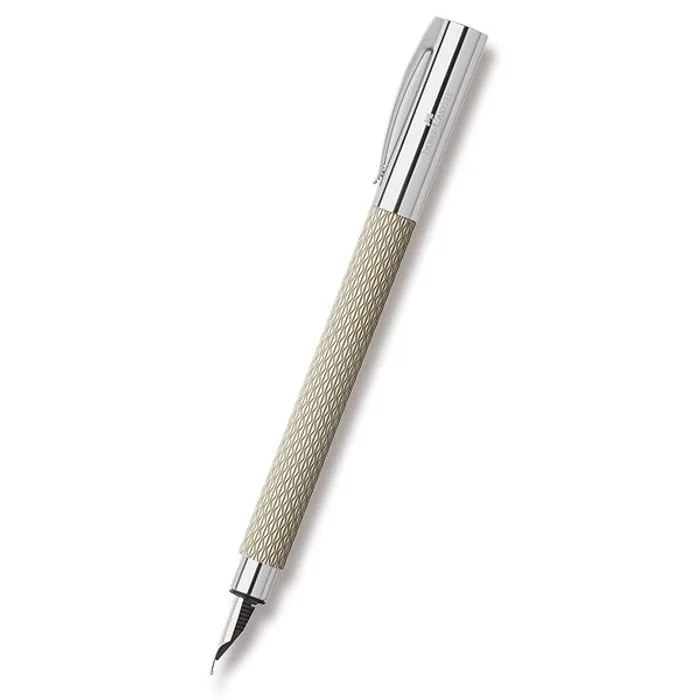 Hauptproduktbild Plnicí pero Ambition OpArt, M, White Sand Faber-Castell 149620