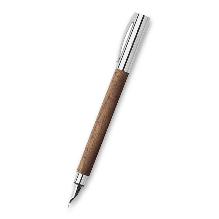 Hauptproduktbild Plnicí pero Ambition Walnut Wood, M, hnědá Faber-Castell 148580
