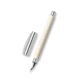 Faber-Castell Ambition Füllfederhalter aus Edelharz, Cinematic White – Federstärke F